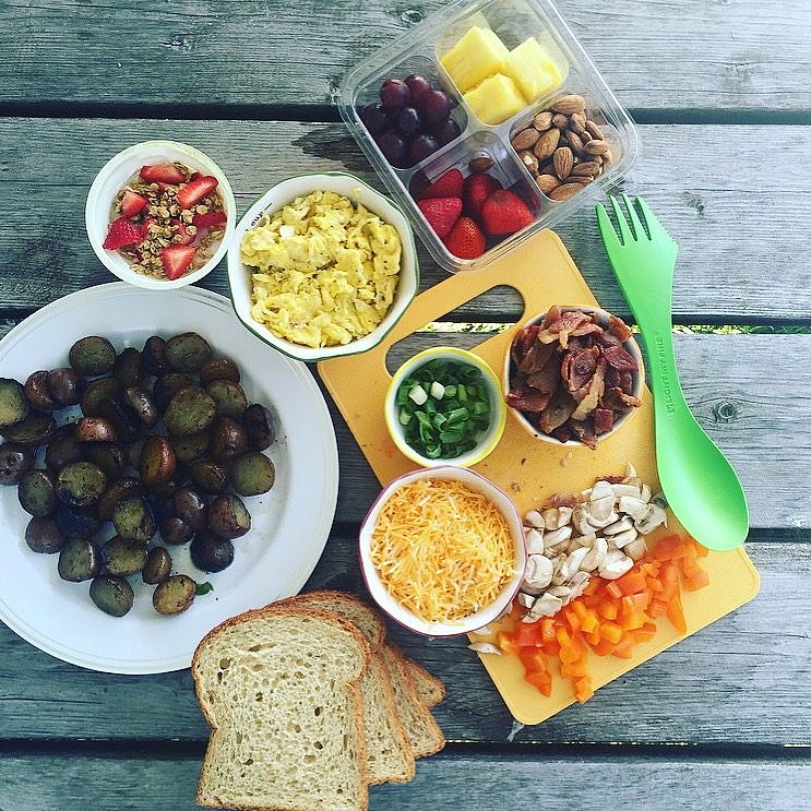 Campfire Breakfast Sandwich Ingredients