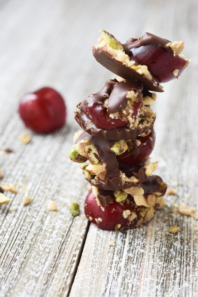 Choco-Cherry Trail Mix Bites