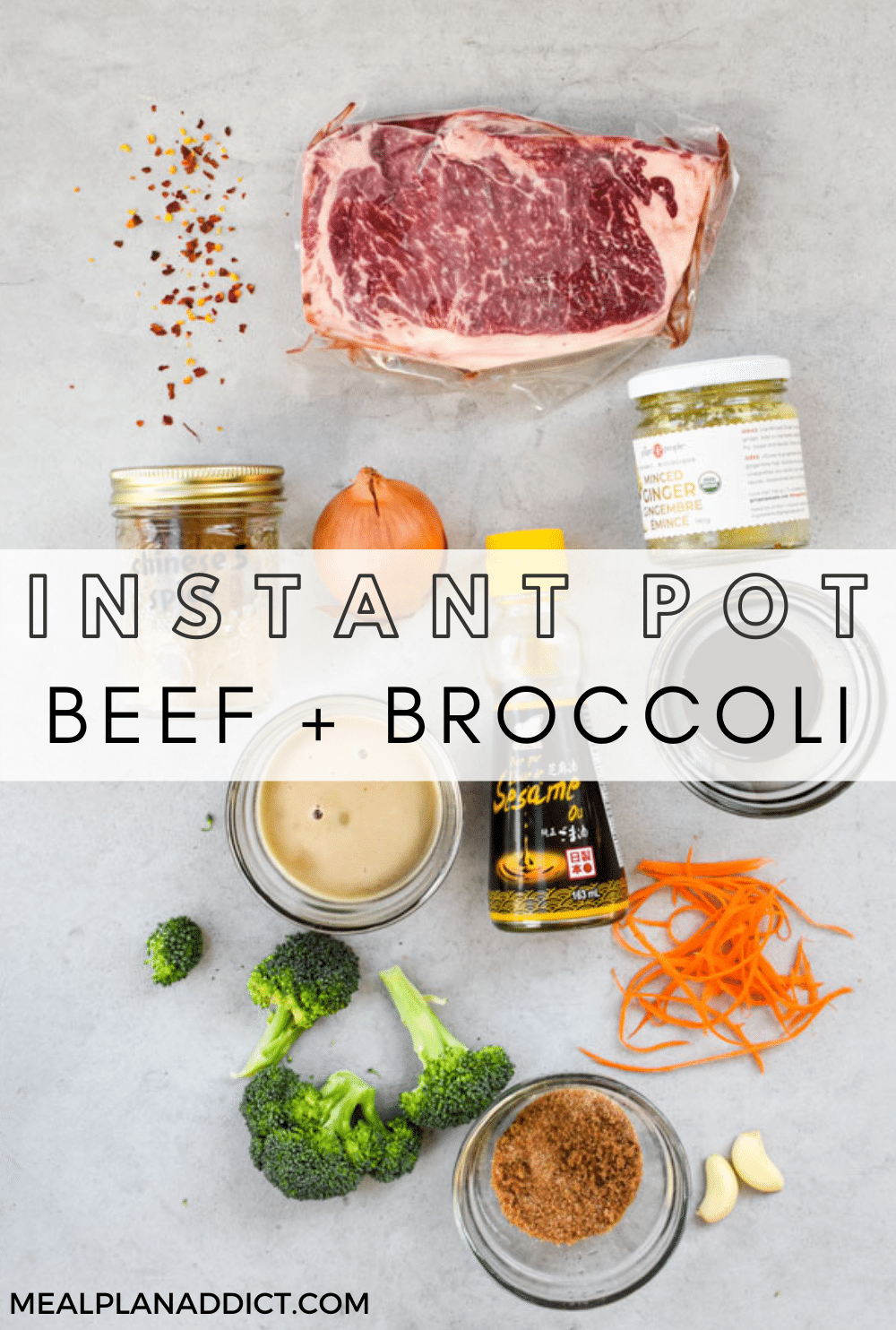 Beef and broccoli pin for Pinterest