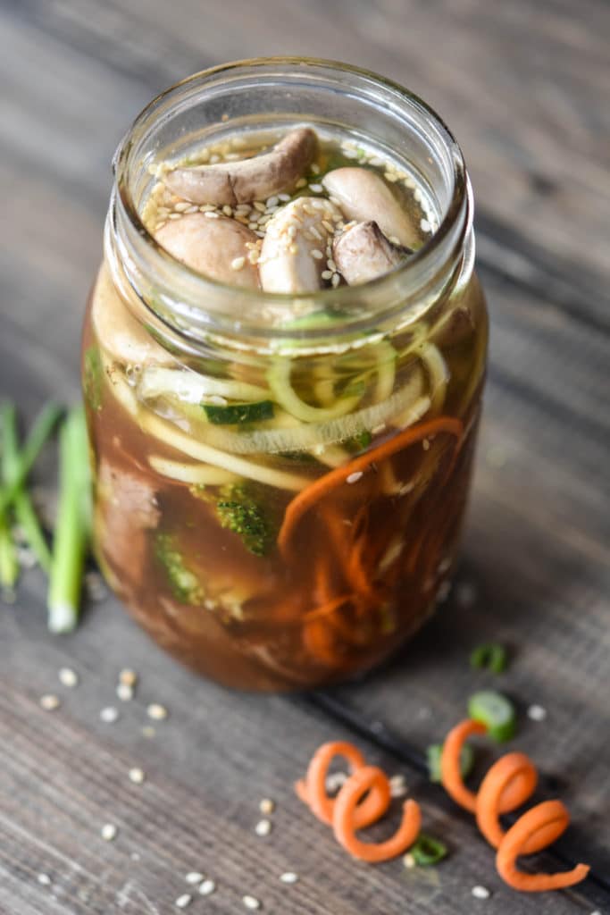 Beef Teriyaki Instant Mason Jar Soup