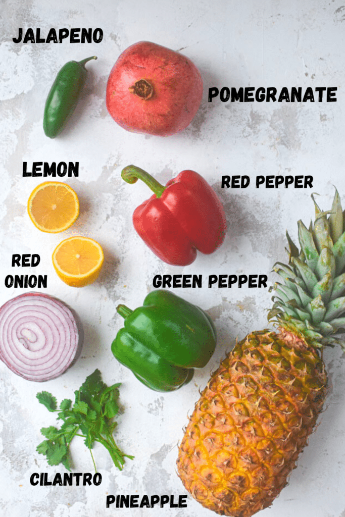 pomegranate pineapple salsa ingredients
