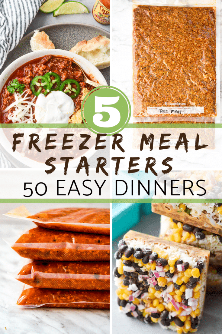 5 freezer meal starters