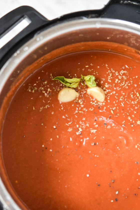Instant Pot Roasted Garlic Marinara Sauce Meal Plan Addict