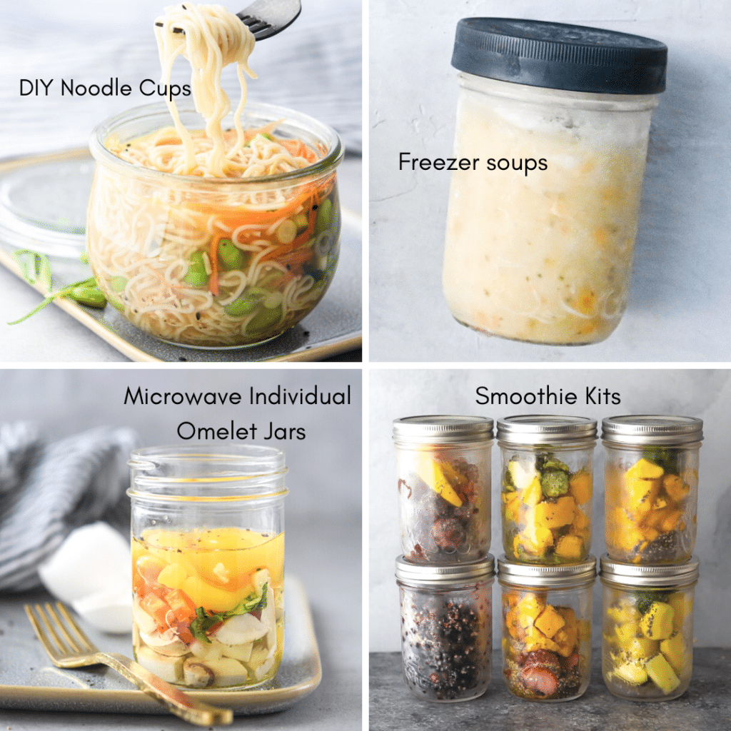 meal prep ways to use jars