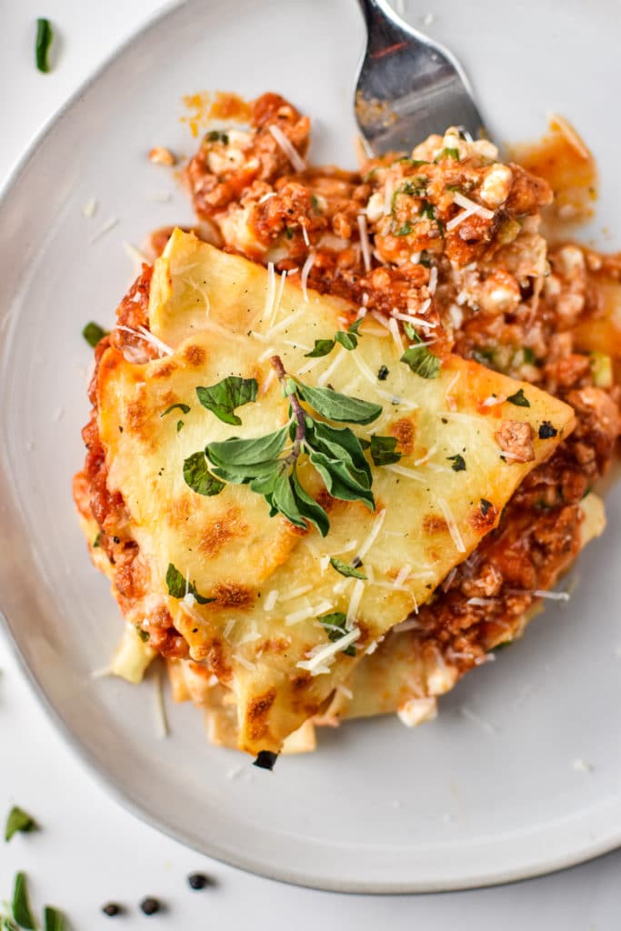 sneaky-veggie-instant-pot-lasagna-plated