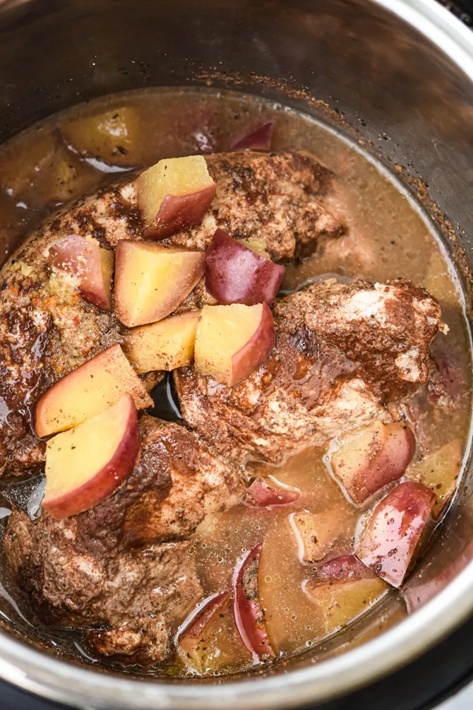 Instant pot pork and apples hot sale