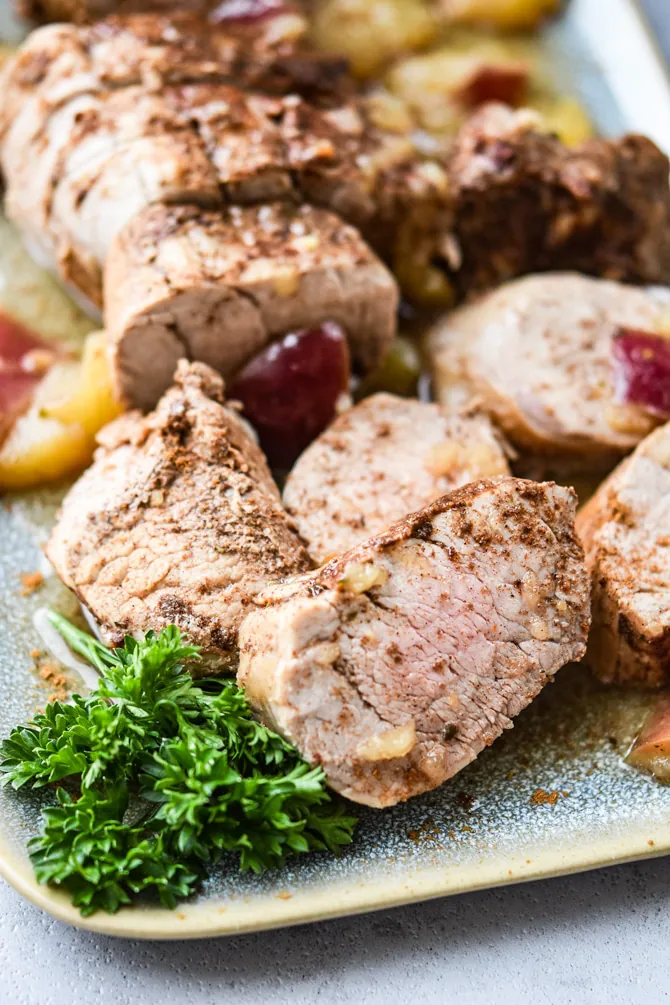 Instant Pot Apple Honey Pork Tenderloin {Prep & Freeze Friendly}