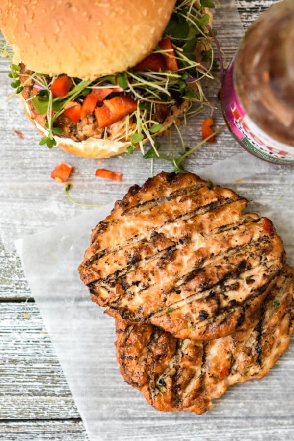 Sweet Chili Chicken Burgers {Prep Ahead, Freezer Friendly} Meal Plan Addict