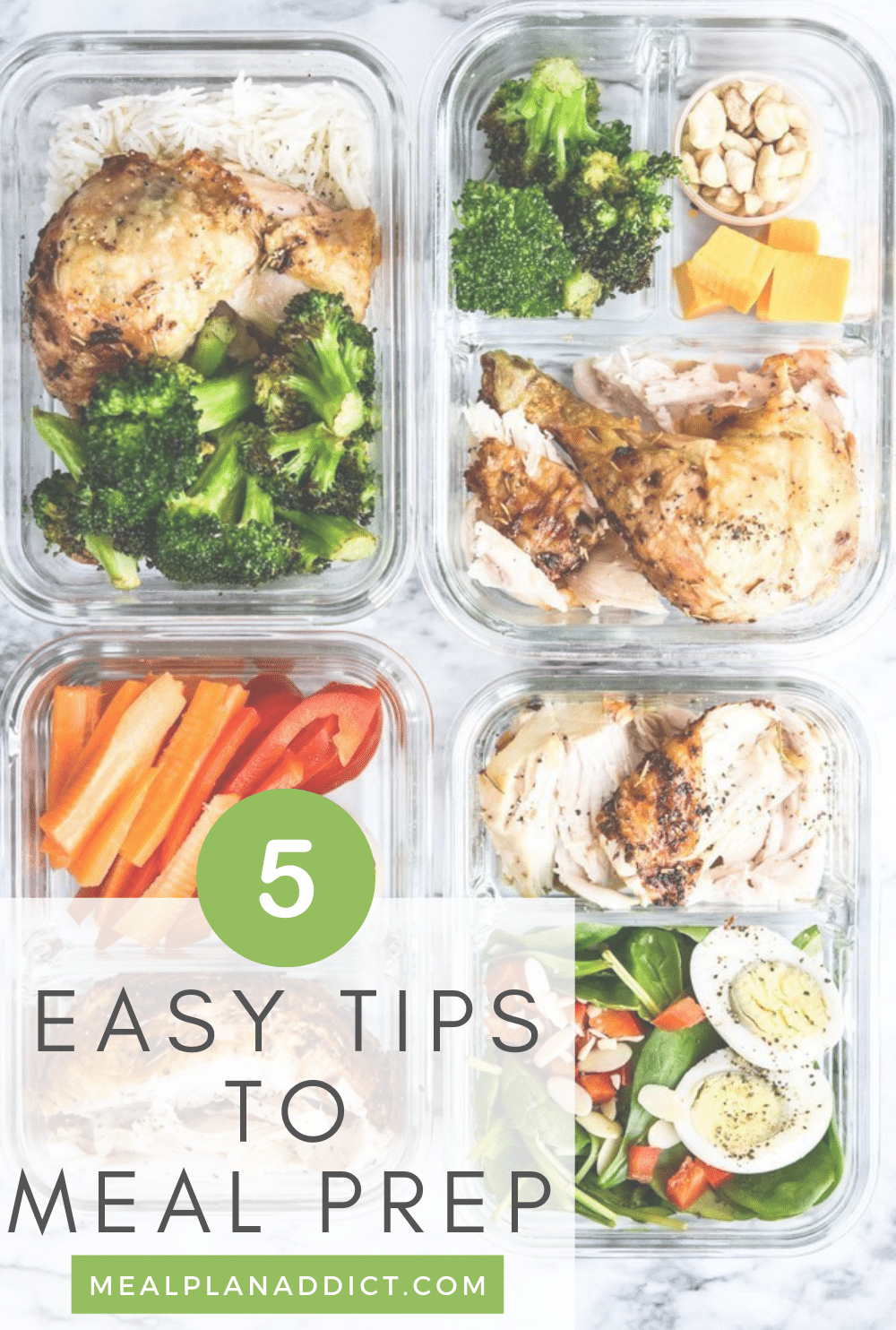 5 Easy Tips to Meal Prepping | Meal Plan Addict