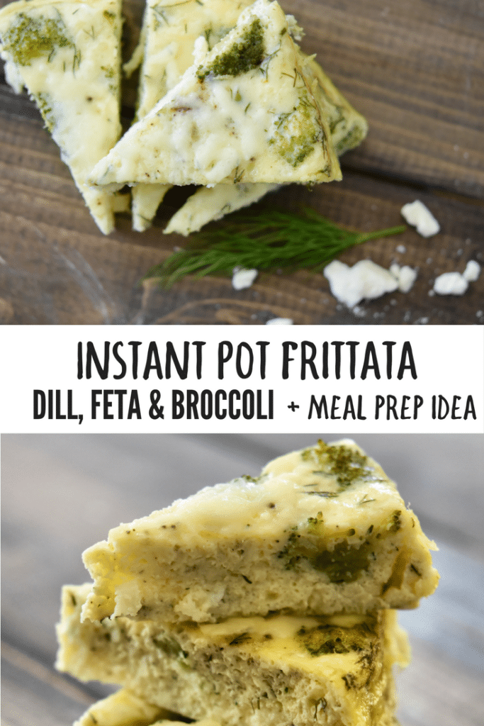 Instant Pot Frittata | Dill, Feta, & Broccoli {+ meal prep idea}