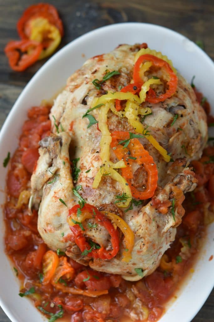 Instant Pot Spicy Italian Faux Tisserie Chicken {Freezer Friendly}