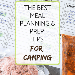 The best meal planning and prep tips for camping pin