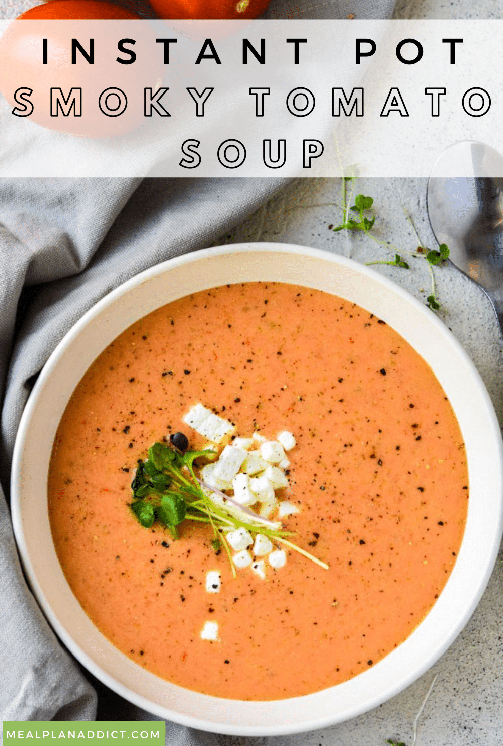 Tomato soup pin for Pinterest