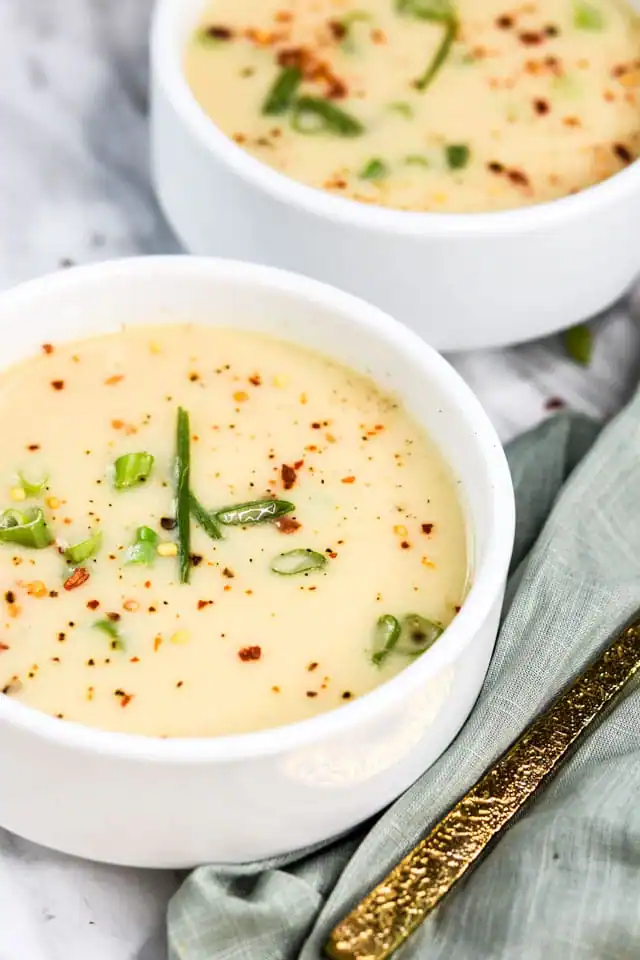 Instant Pot Veggie Loaded White Cheddar Soup