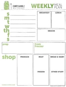 Free Weekly Meal Plan Template from mealplanaddict.com