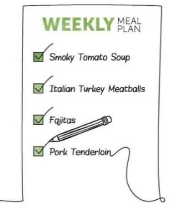 Weekly Meal Plan Free Printable