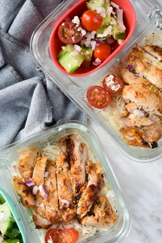 Baked Chicken Shawarma Meal Prep
