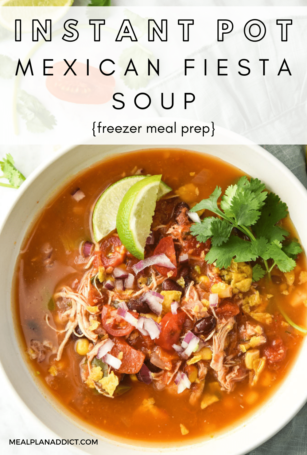 Mexican soup pin for Pinterest