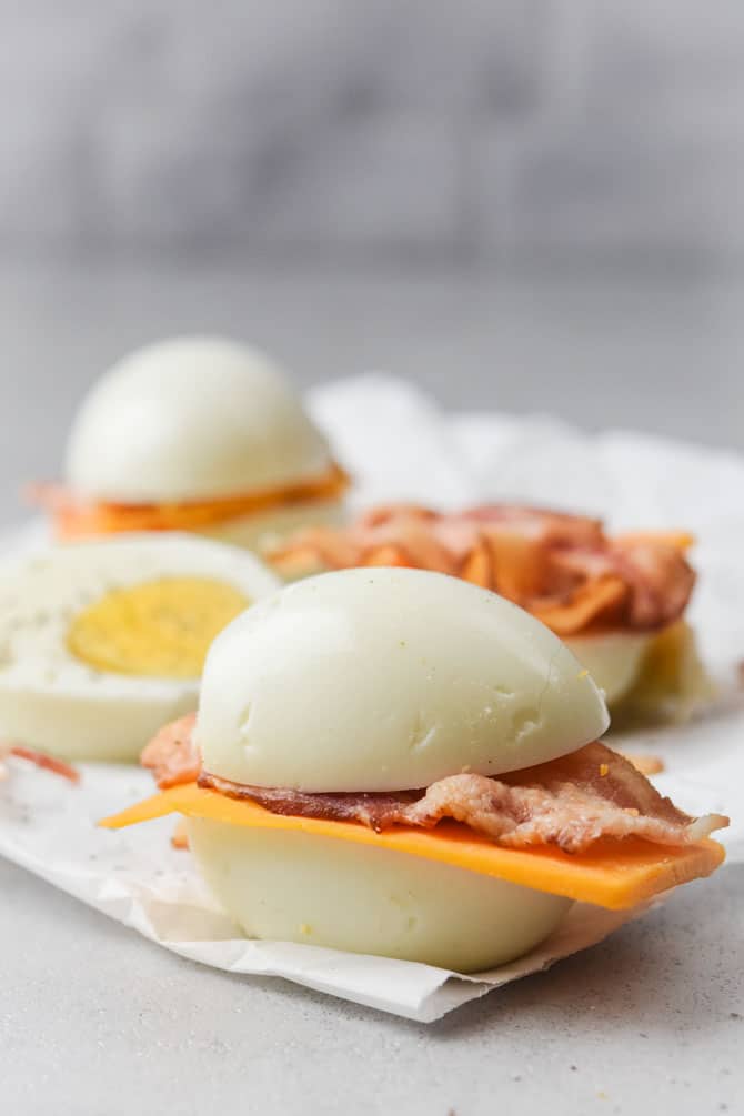 low carb bacon and egger sandwich