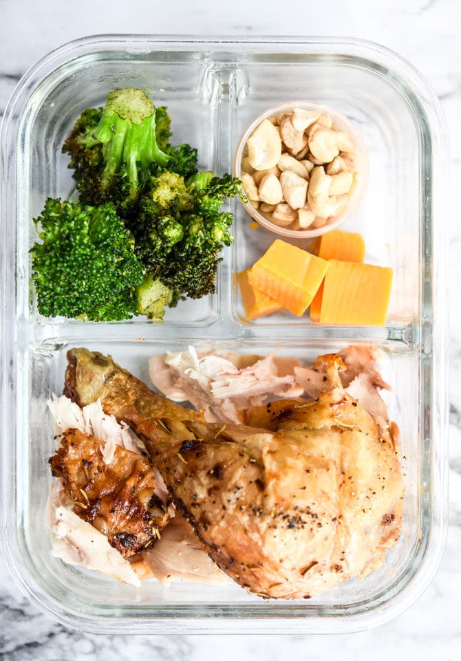 1 Rotisserie Chicken, 4 Meal Prep Lunches-2
