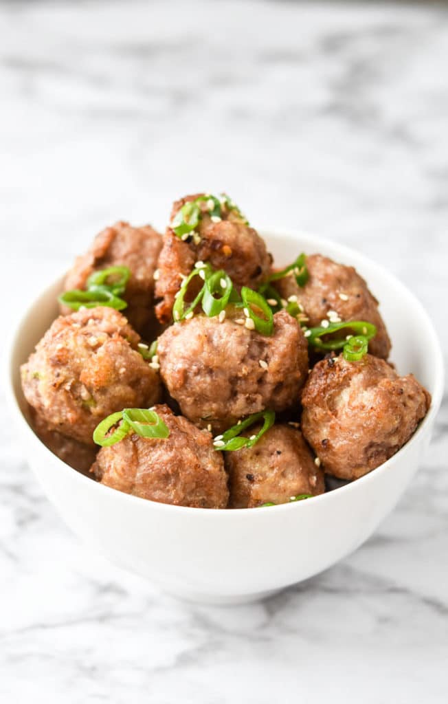Easy Asian Pork Meatballs-7