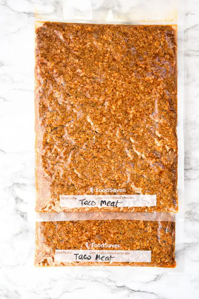 Batch Prep Taco Meat {Freezer Prep}