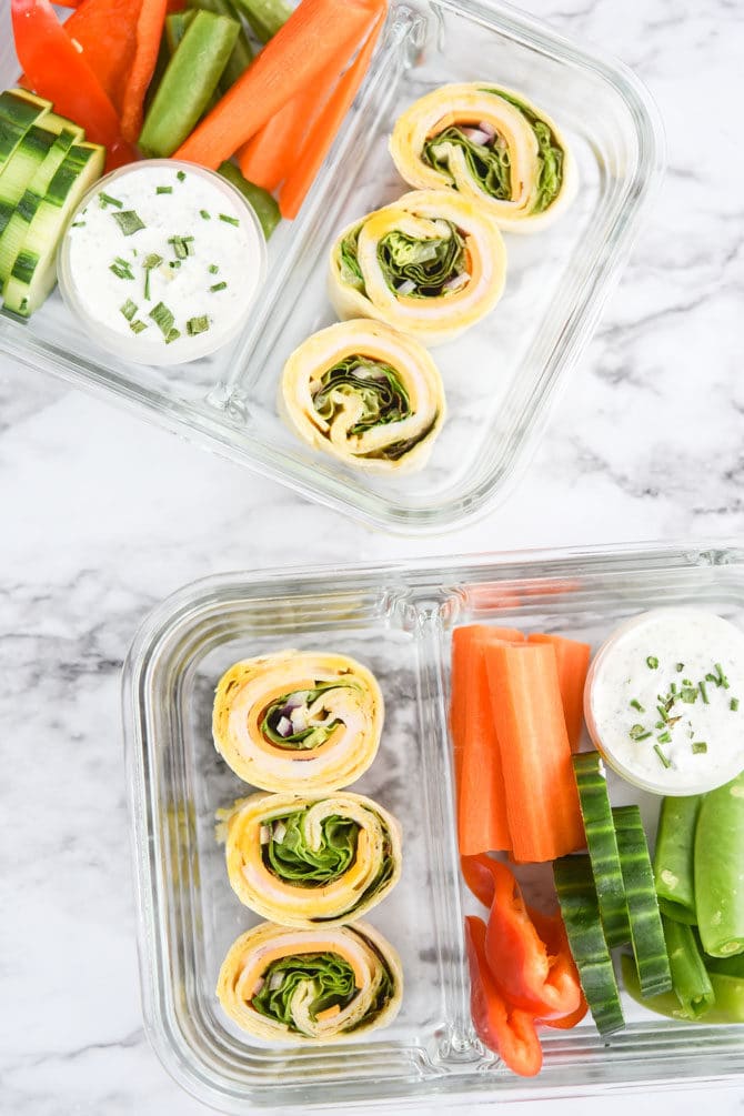 Easy Turkey Pinwheels Meal Prep - Project Meal Plan