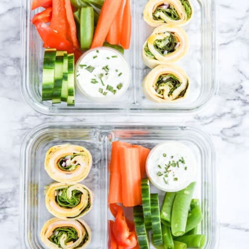 Honey Mustard Turkey Pinwheel Meal Prep - Meal Plan Addict