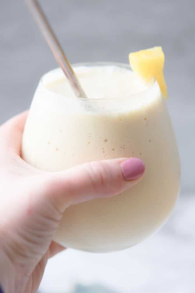 Pina Colada Breakfast Smoothie-6