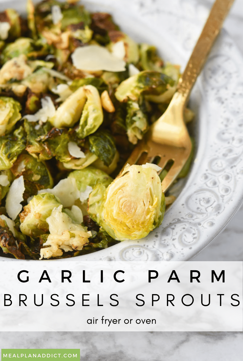 Brussels sprouts pin for Pinterest