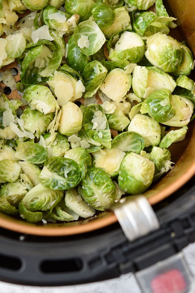 Garlic Parm Brussels Sprouts Air Fryer
