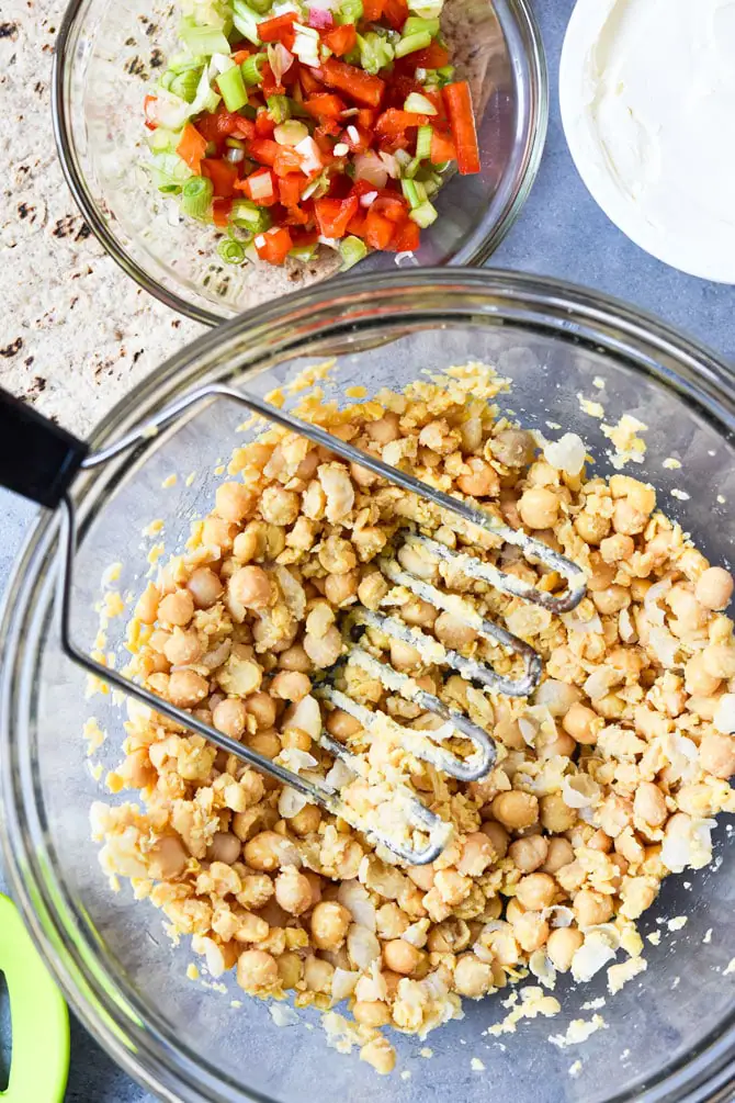 Simple Curried Chickpea Salad Meal Prep - Meal Plan Addict