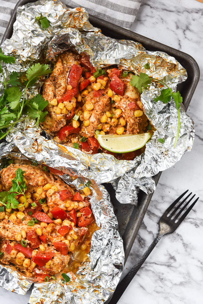 Chili Lime chicken Foil packs