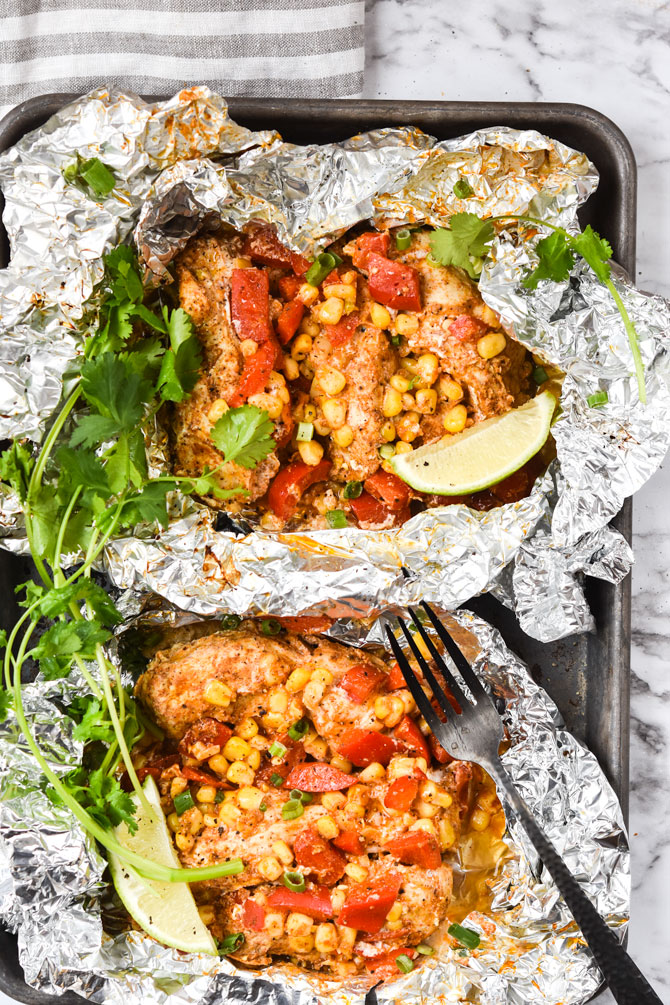 Chili Lime Chicken Foil Packs