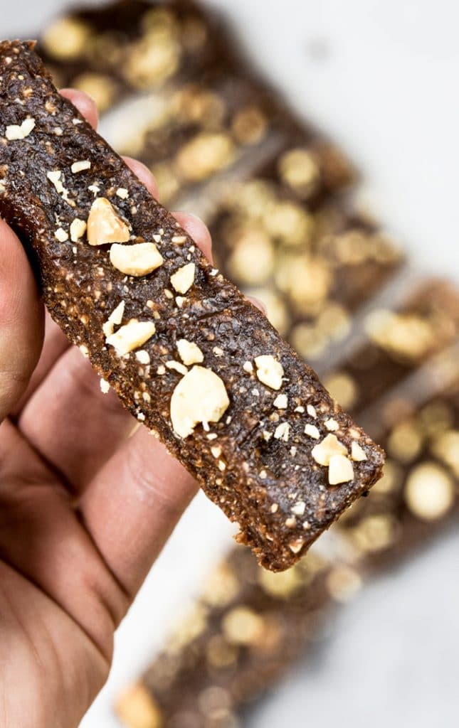 Easy No Bake Energy Bars Close up