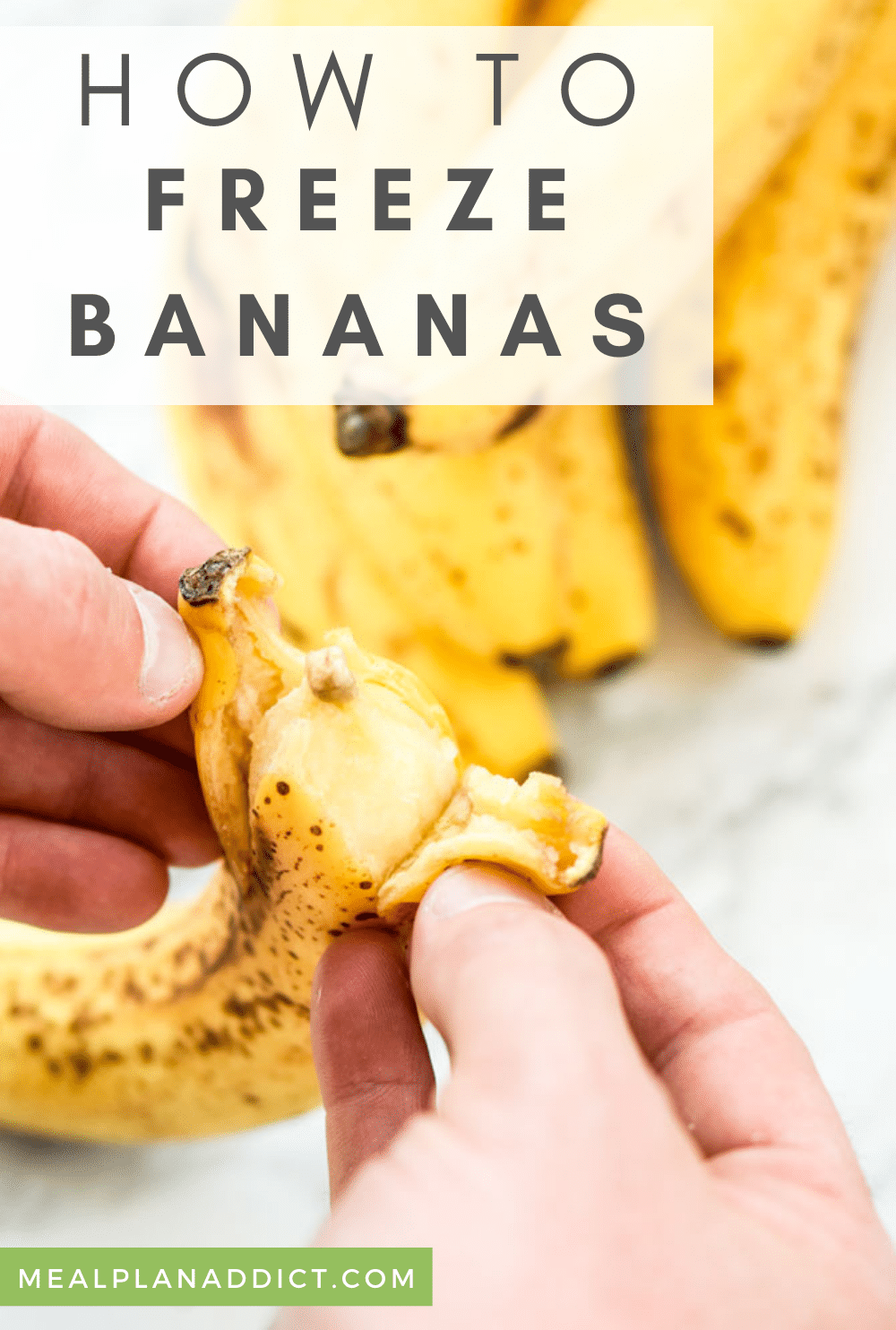 How to Freeze Bananas | Meal Plan Addict