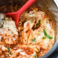 Instant Pot Chicken Parm scooped