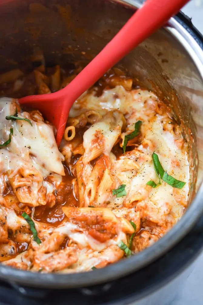 Instant Pot Chicken Parm Pasta Meal Plan Addict