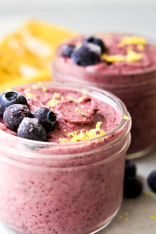 Lemon Blueberry Nice Cream {with step by step photos} Meal Plan Addict