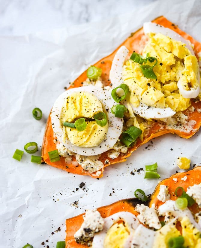 Loaded Sweet Potato Toast (using your toaster!)