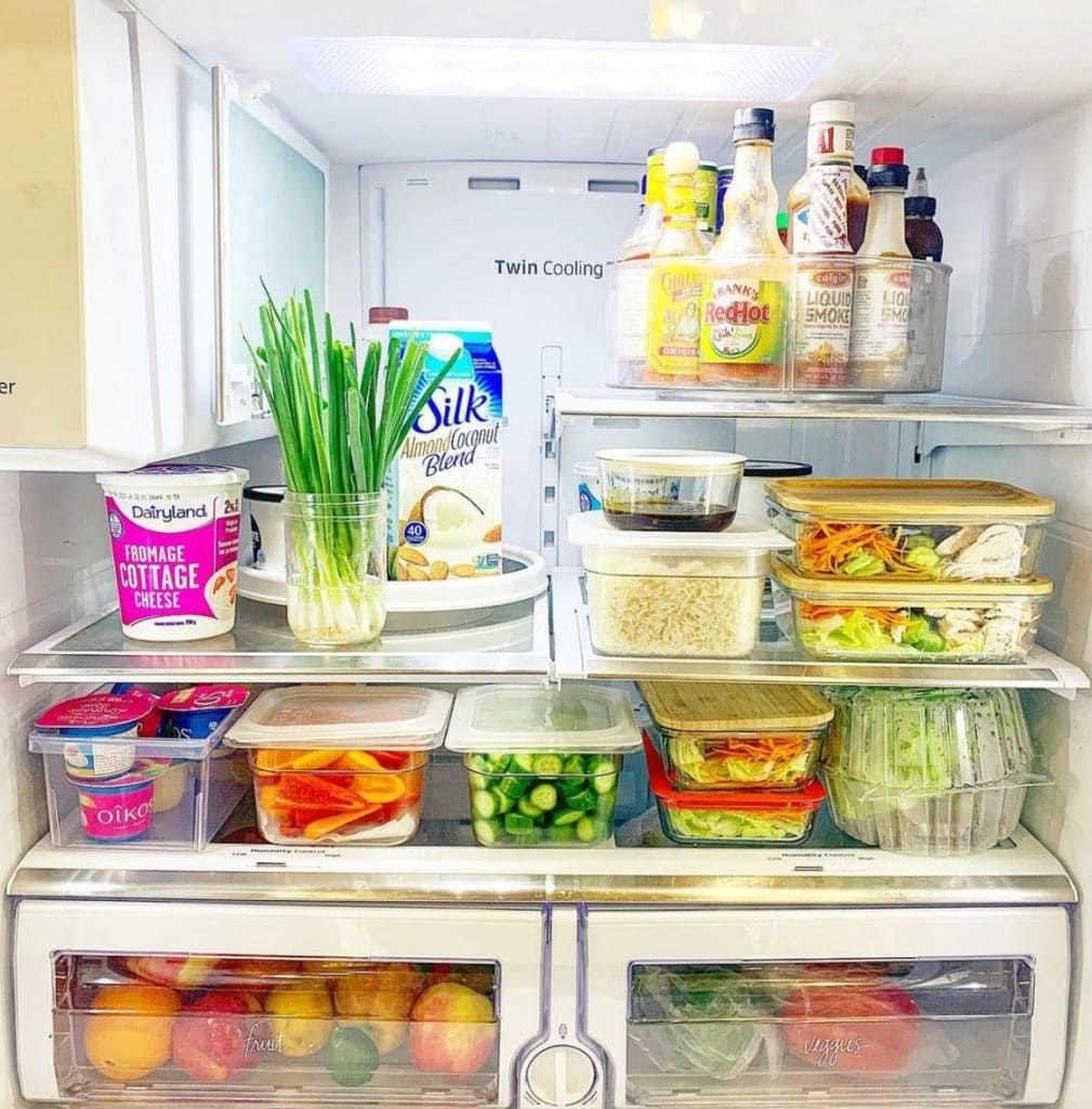 prepped meal plan addict fridge