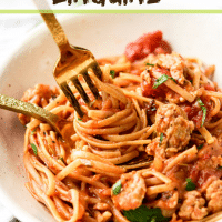 Easy one pot linguine pin