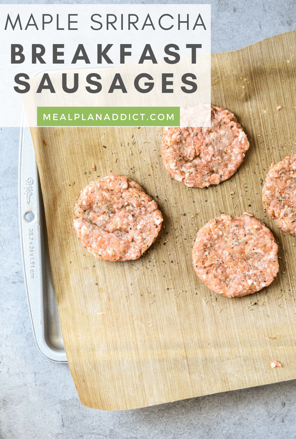 breakfast sausage pin for Pinterest