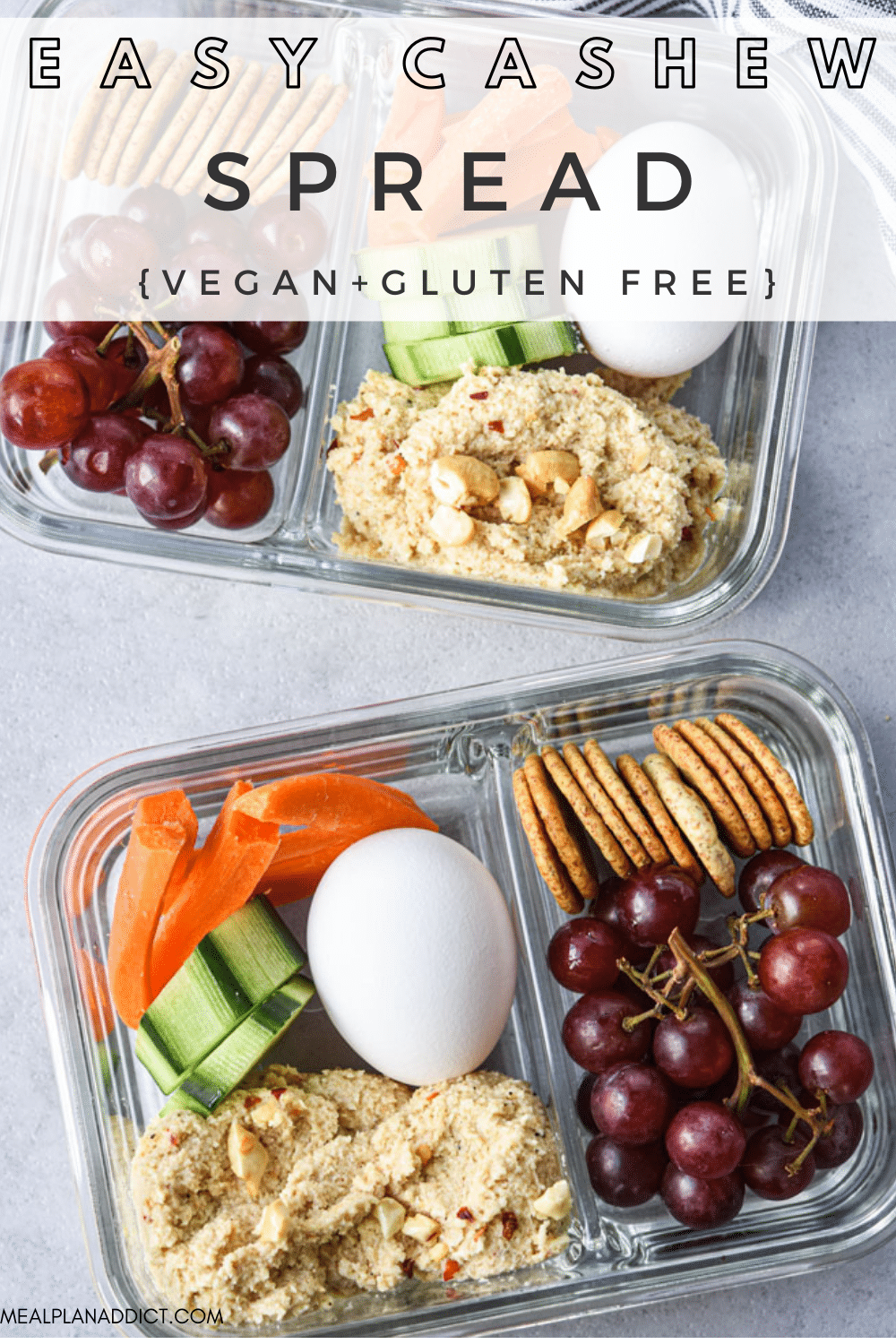 Easy Cashew Cheese Spread {Vegan & Gluten Free} Meal Plan Addict