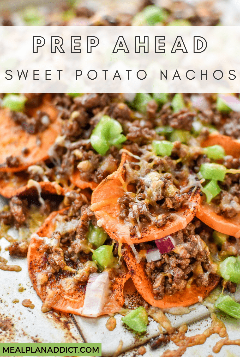 Sweet potato nachos pin for Pinterest