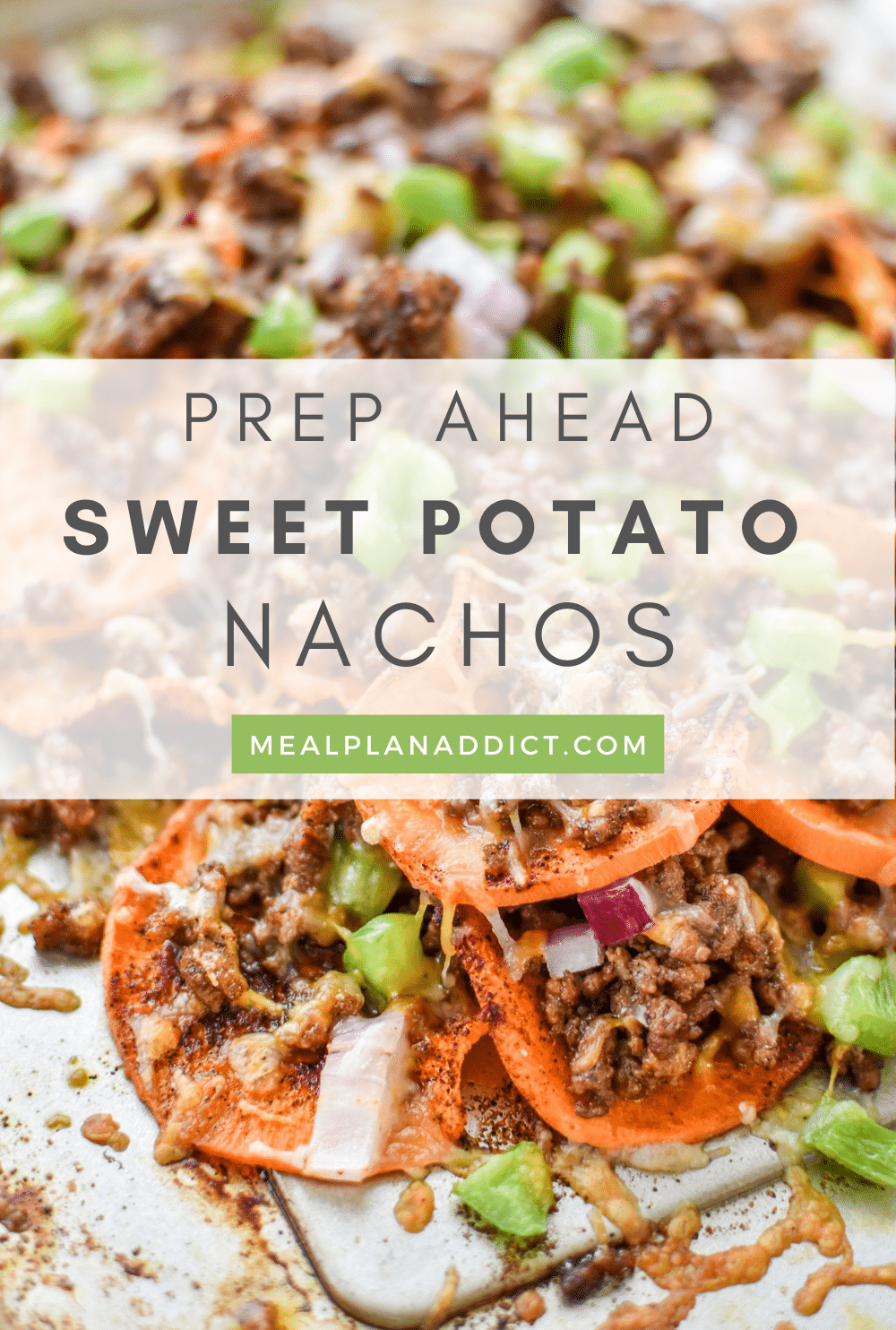 Sweet potato nachos pin for Pinterest