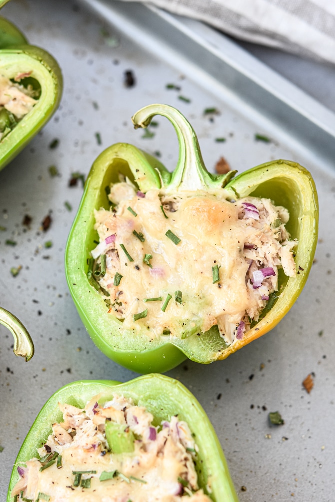 Easy Low Carb Tuna Melt Cups