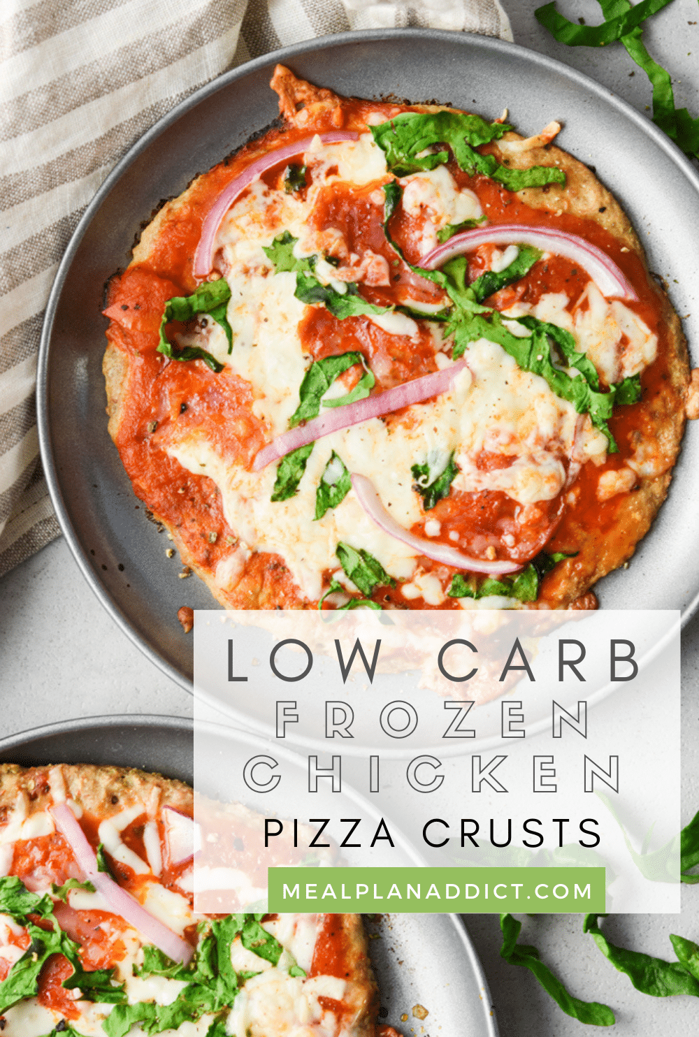 Low Carb pizza crusts pin for Pinterest