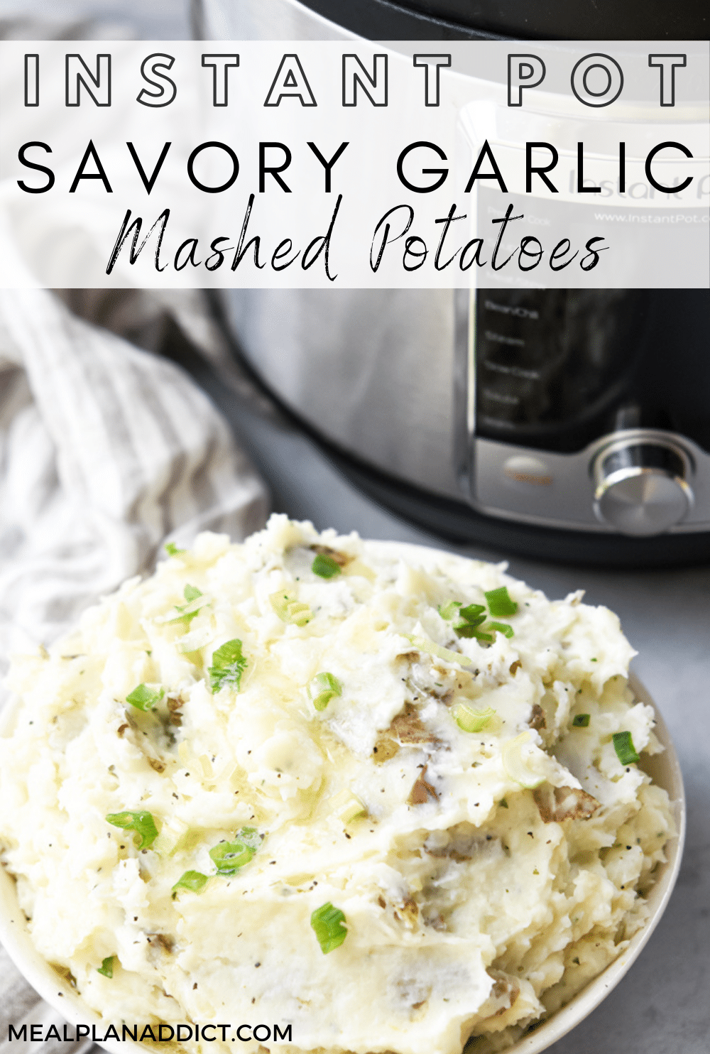Mashed potatoes pin for Pinterest