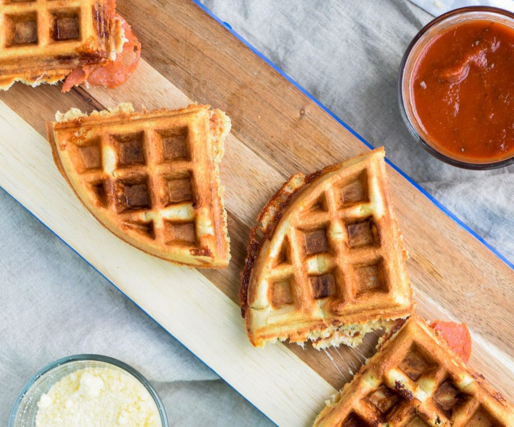 protein-packed-pepperoni-pizza-waffles